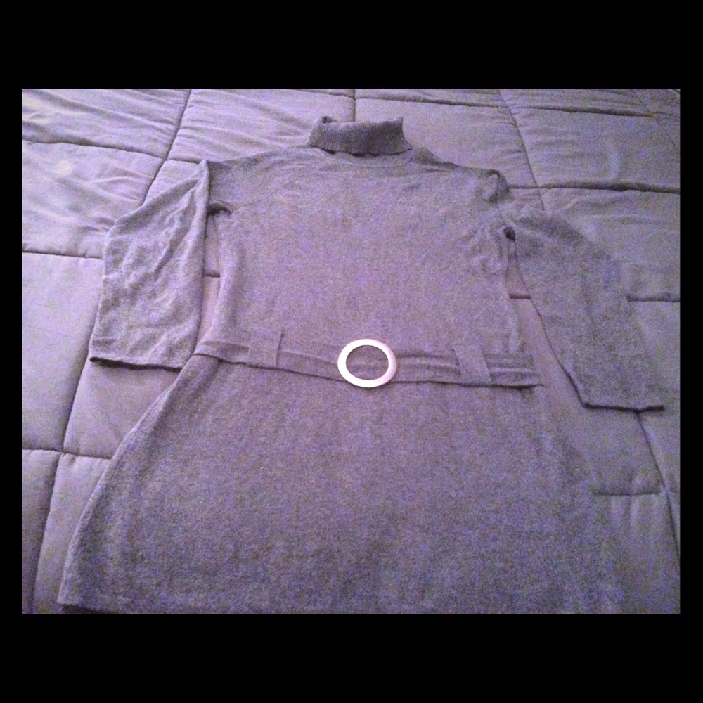 INC MINI SWEATER DRESS WUTH TURTLENECK